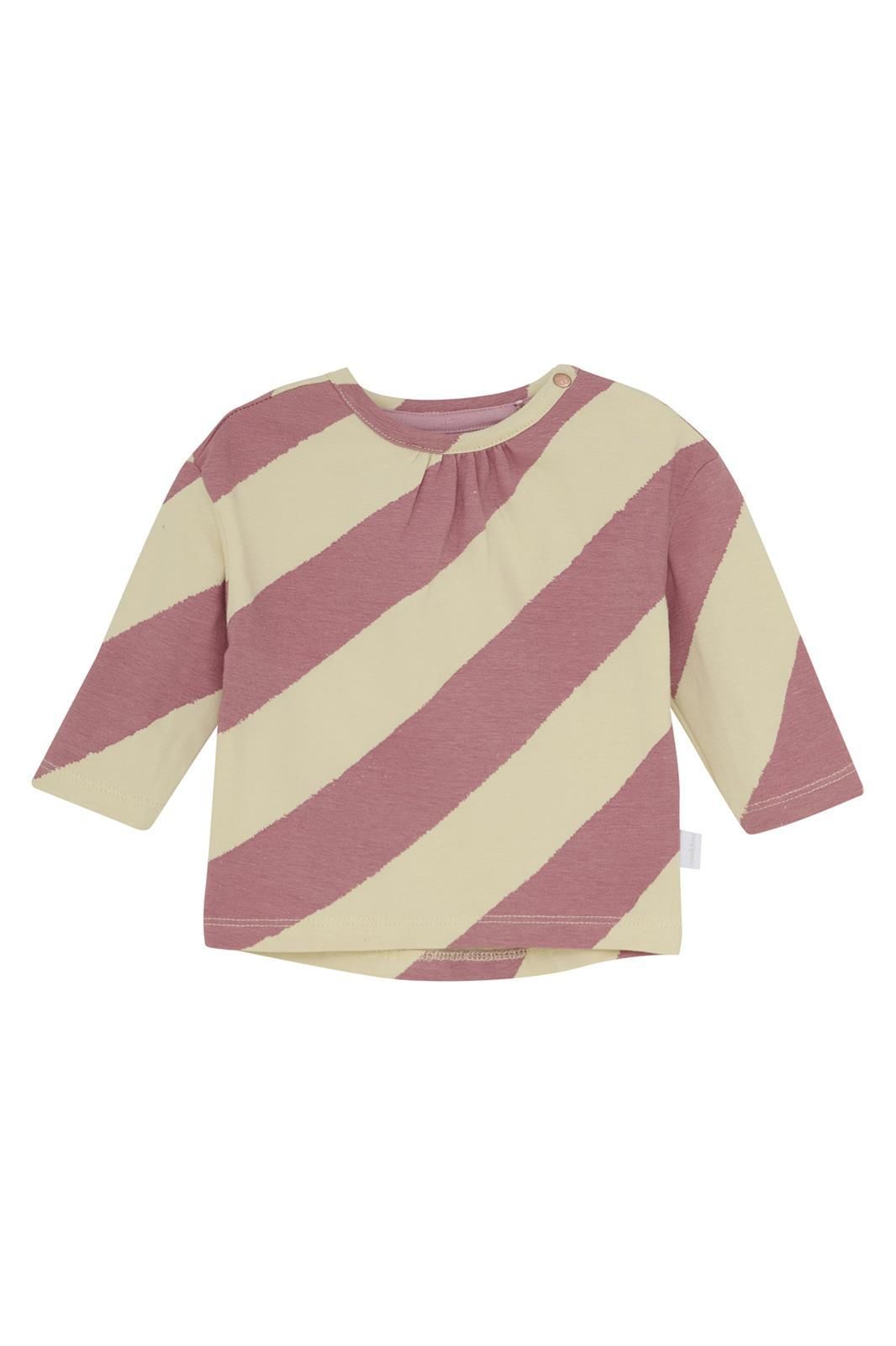 Noppies Baby Longsleeve Talladega - Stripe Pattern Pink