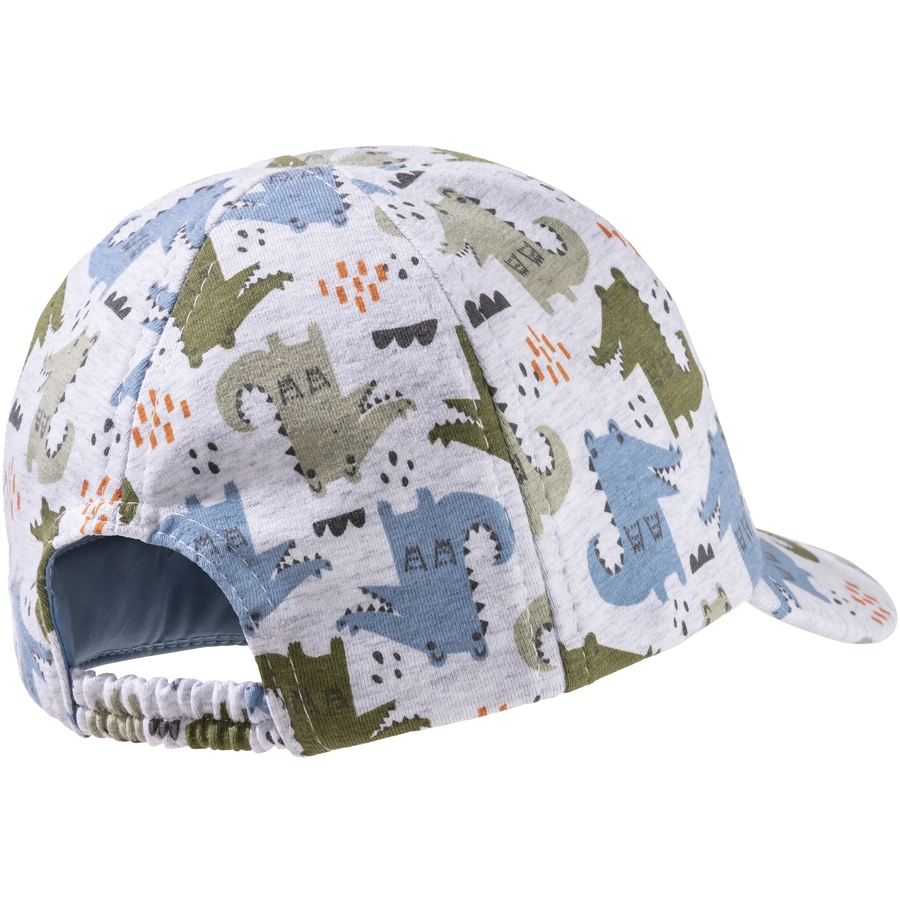 Sterntaler Baseball-Cap Krokodile silber melange