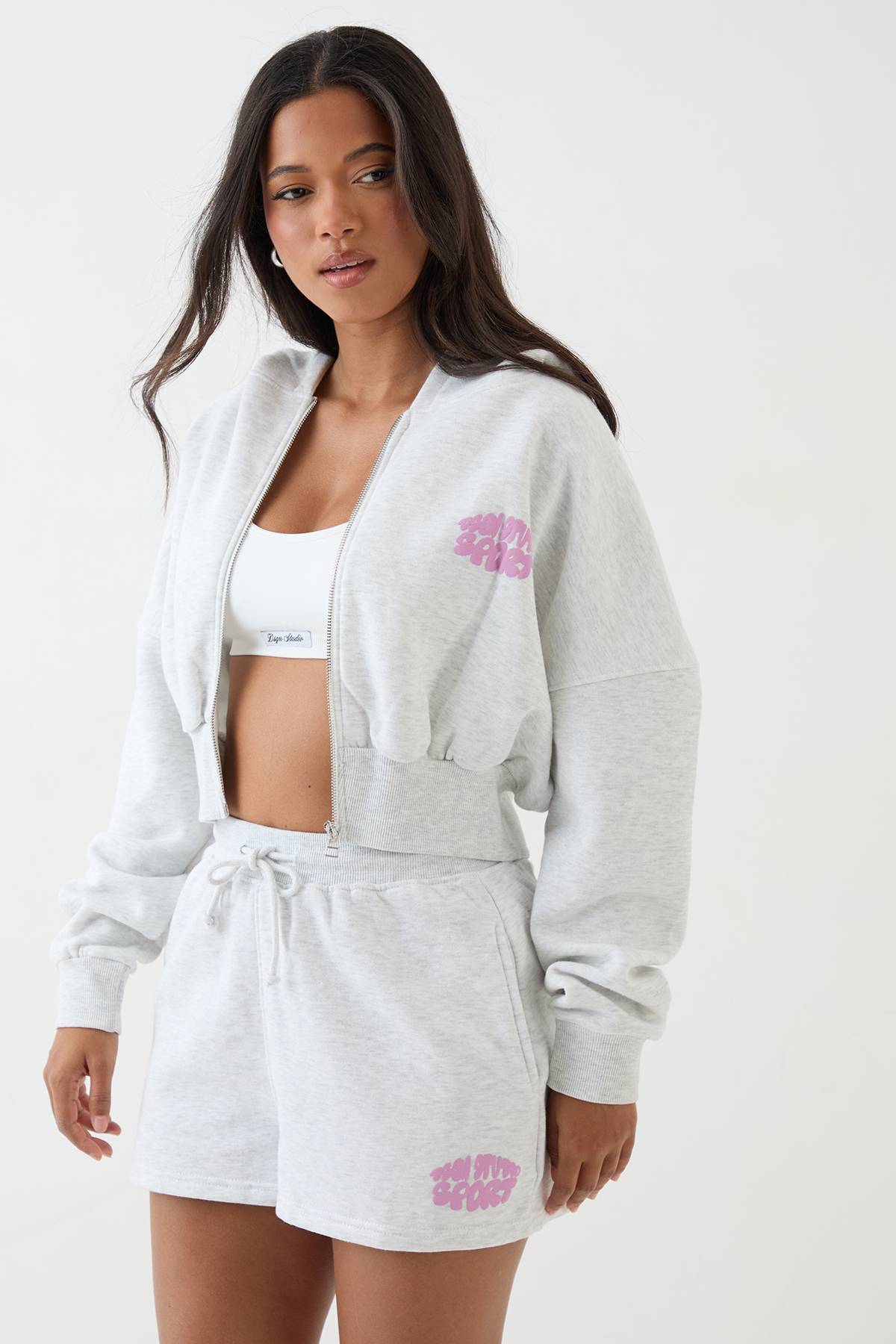 Sweat À Casynthétiqueche Court Boxy Sport Bubble Dsgn Studio