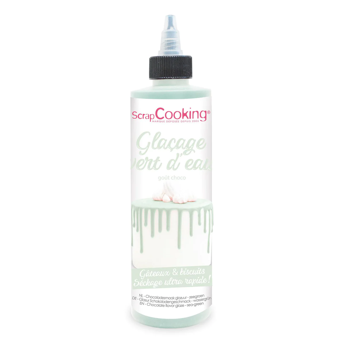 Glaçage goût chocolat - 130 g - vert d'eau Scrapcooking