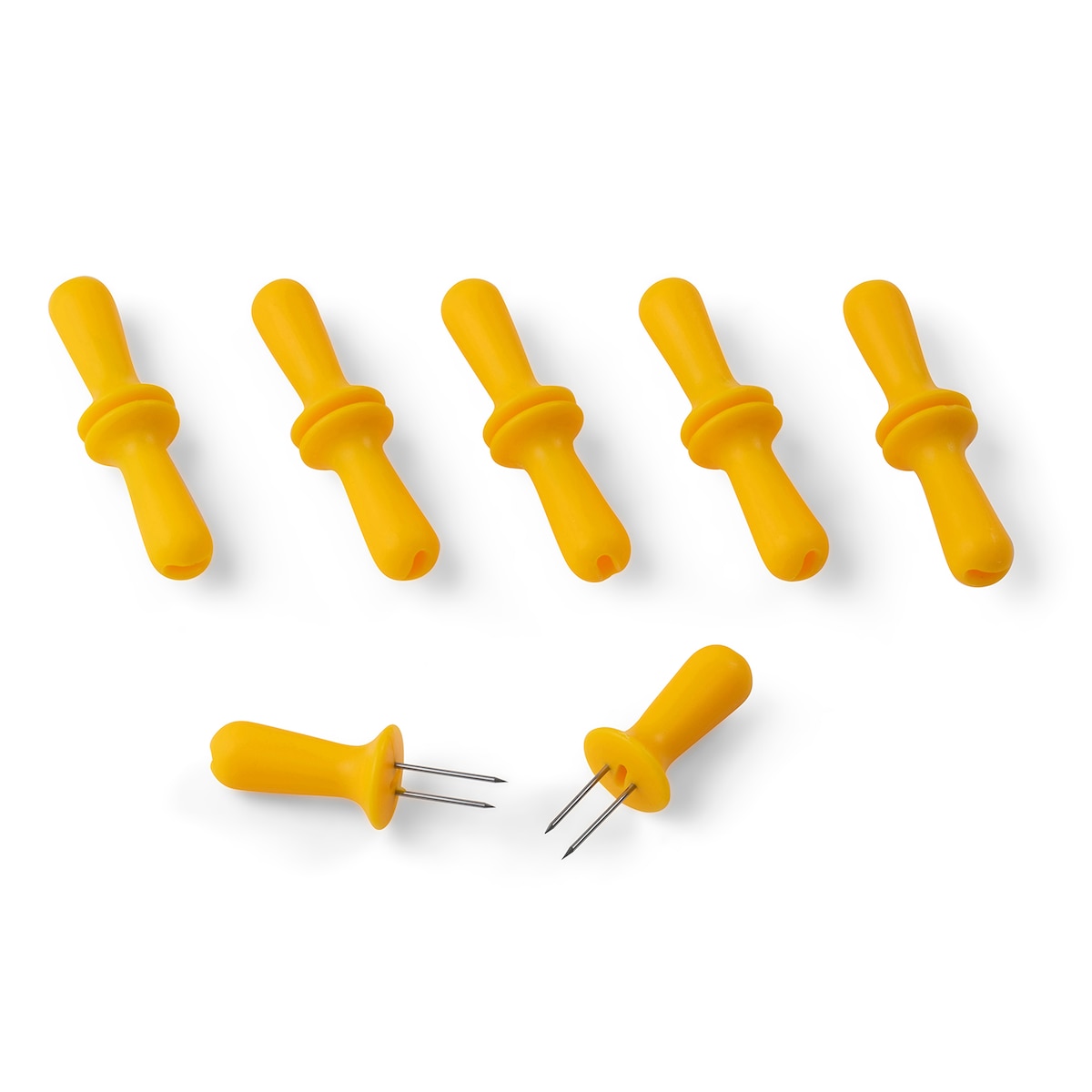 Funktion Corn cob holders 12 pcs Yellow