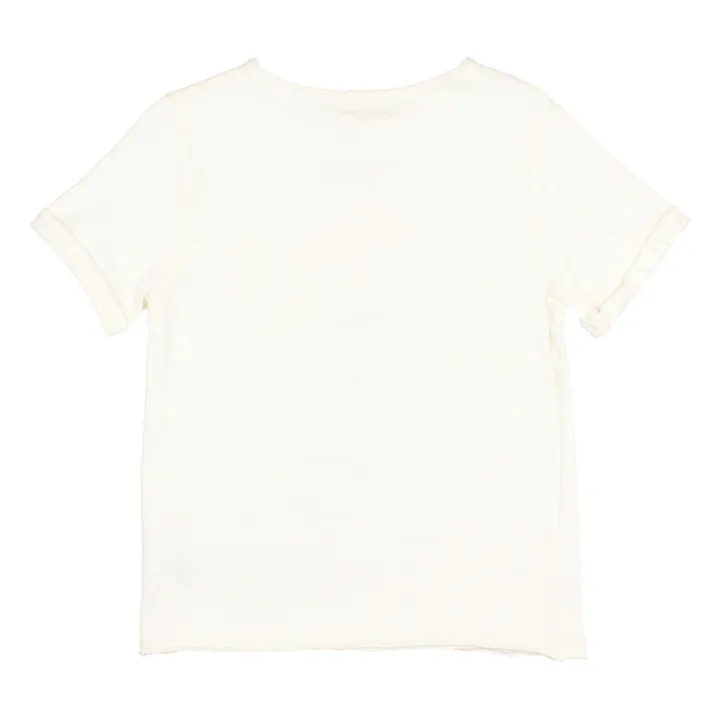 Búho T-shirt Poche Lin | Blanc
