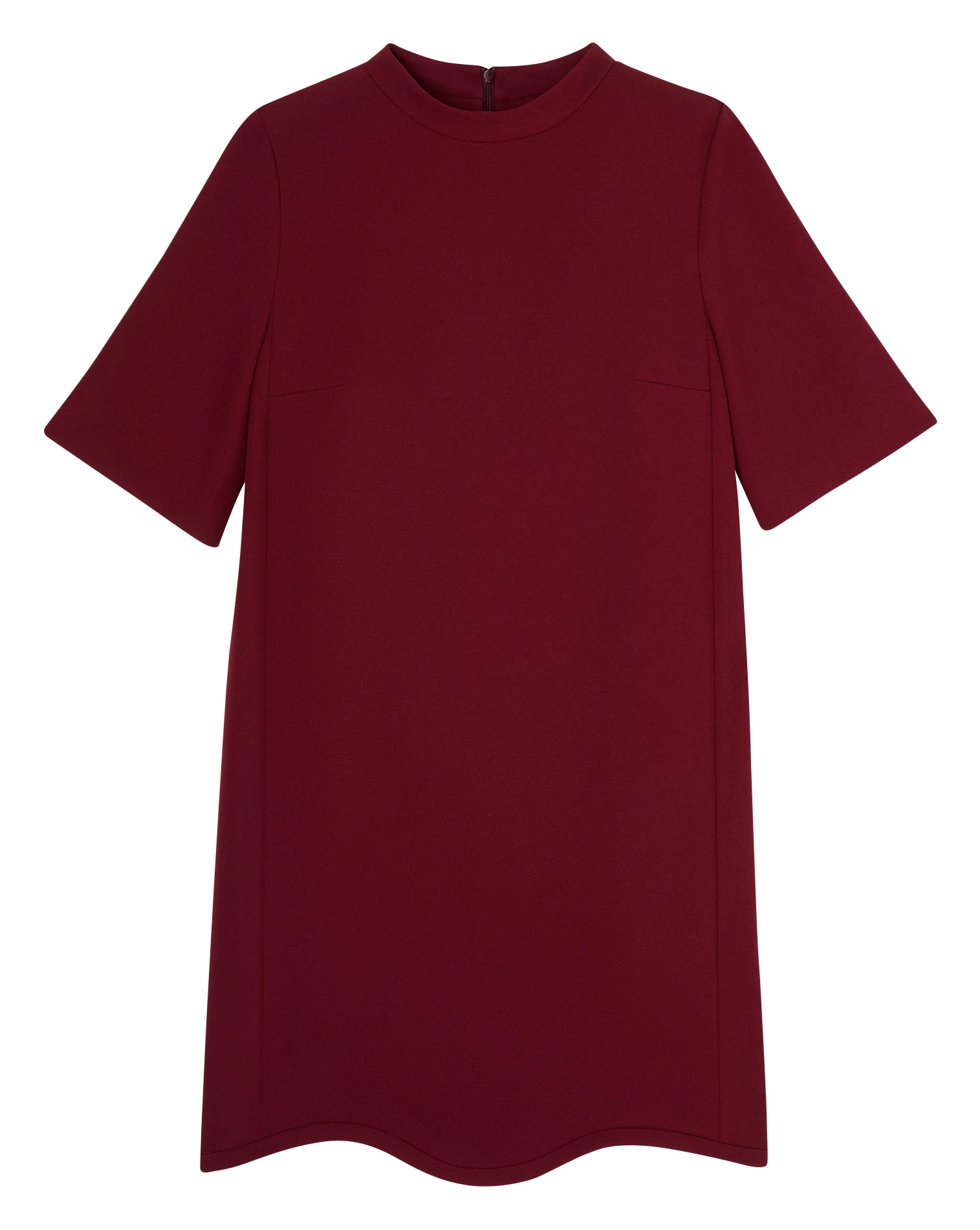 RAYME - Robe courte festonnée| Rouge
