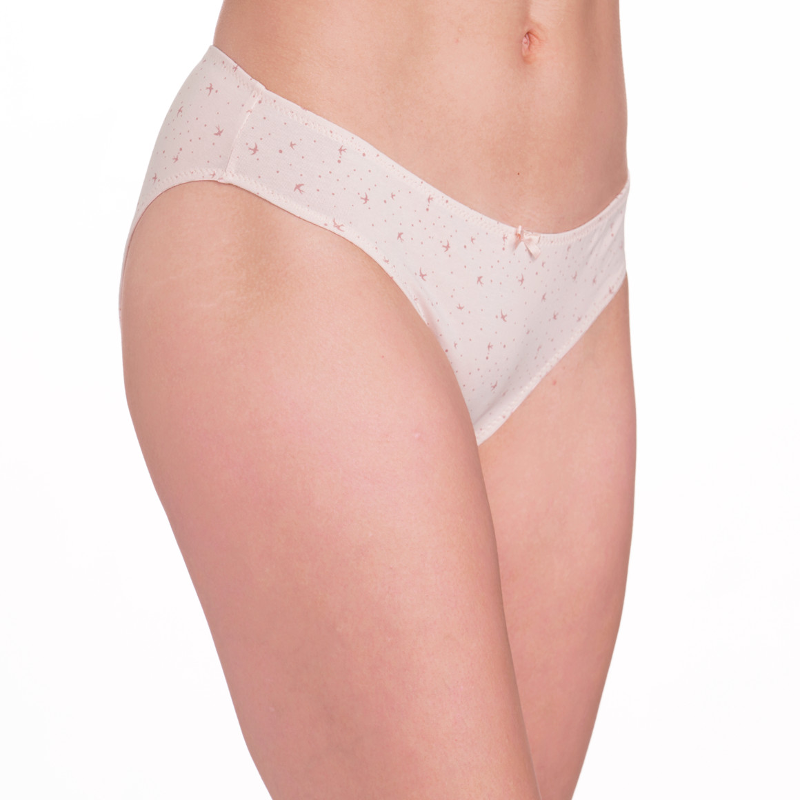 Gina Benotti 5 Damen Slips aus Baumwolle oliv / rosa / schwarz