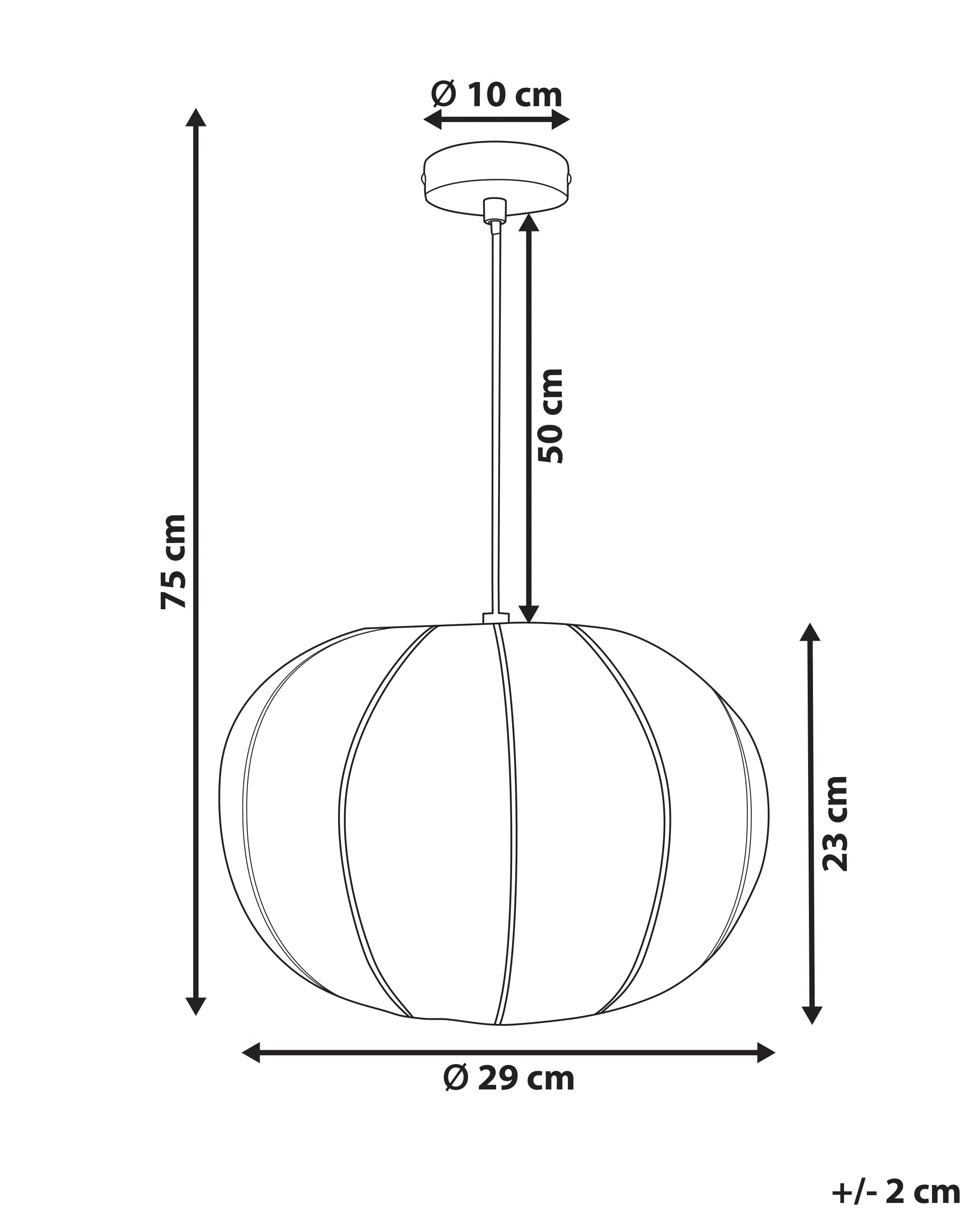 Hanglamp MARIARA Wit