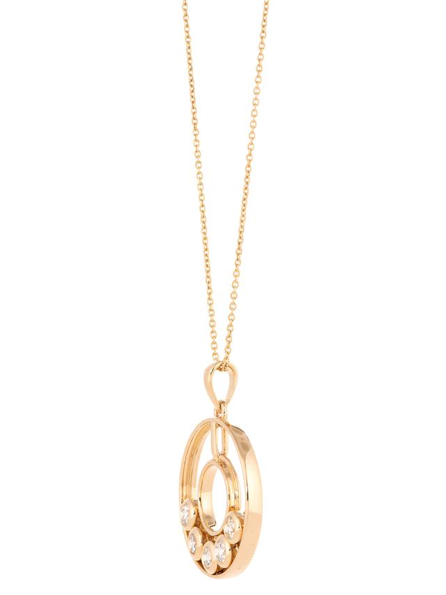 Anhänger & Kette, Diamanten, ca. 0,50 ct.