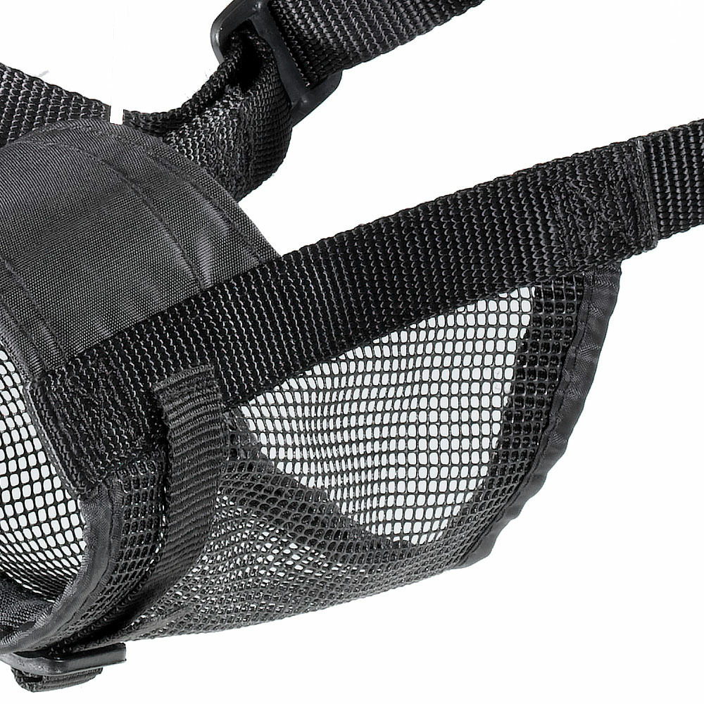 Muselière en nylon grille réglable longueur chiens chien mesure ferplast muzzle net