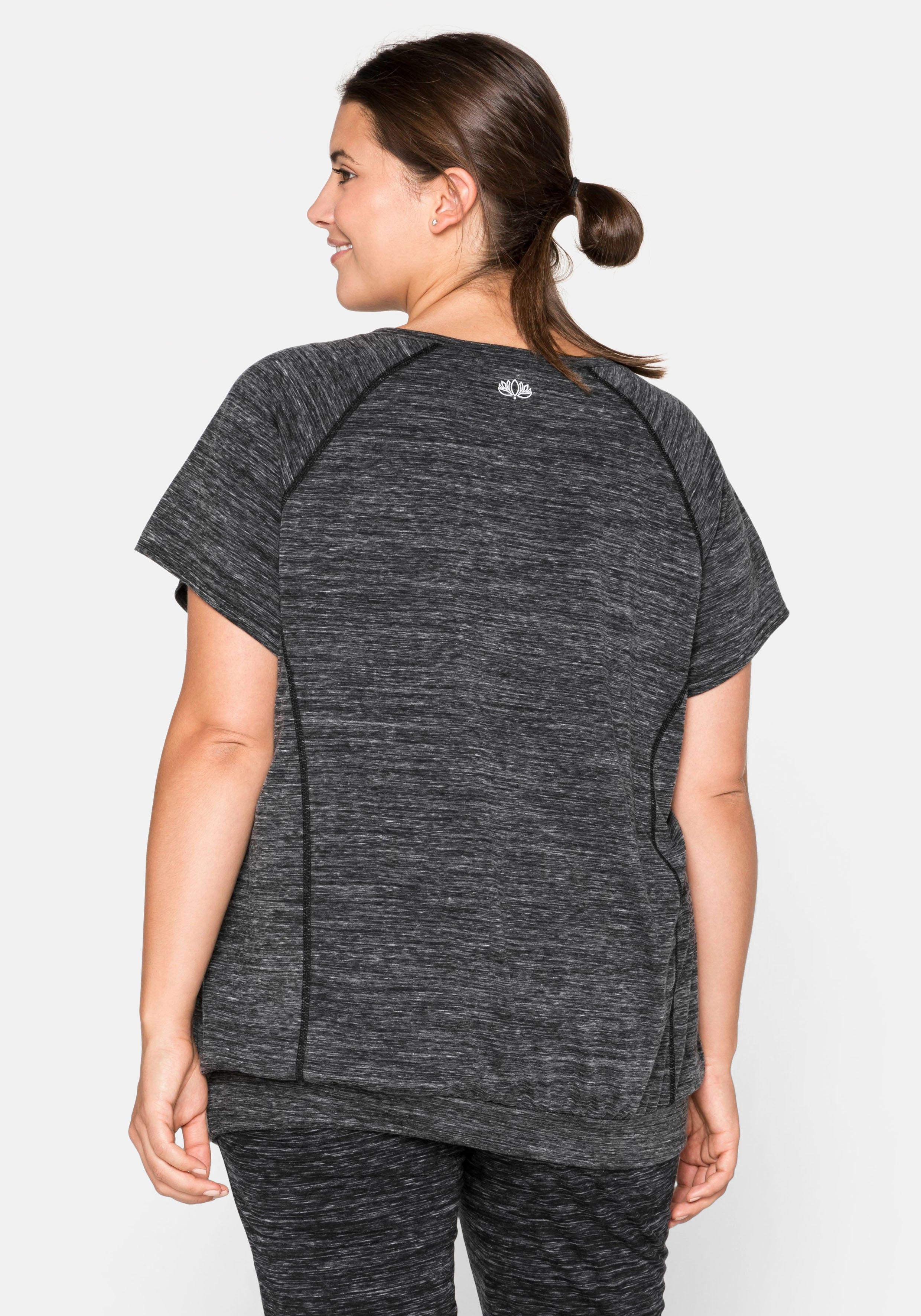 Funktionsshirt im Oversized-Schnitt, mit Saumbündchen