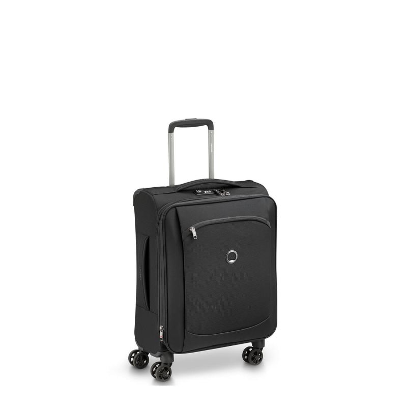 Valise cabine souple Montmartre Air 2.0 Extensible et slim en rPET 55 cm Noir
