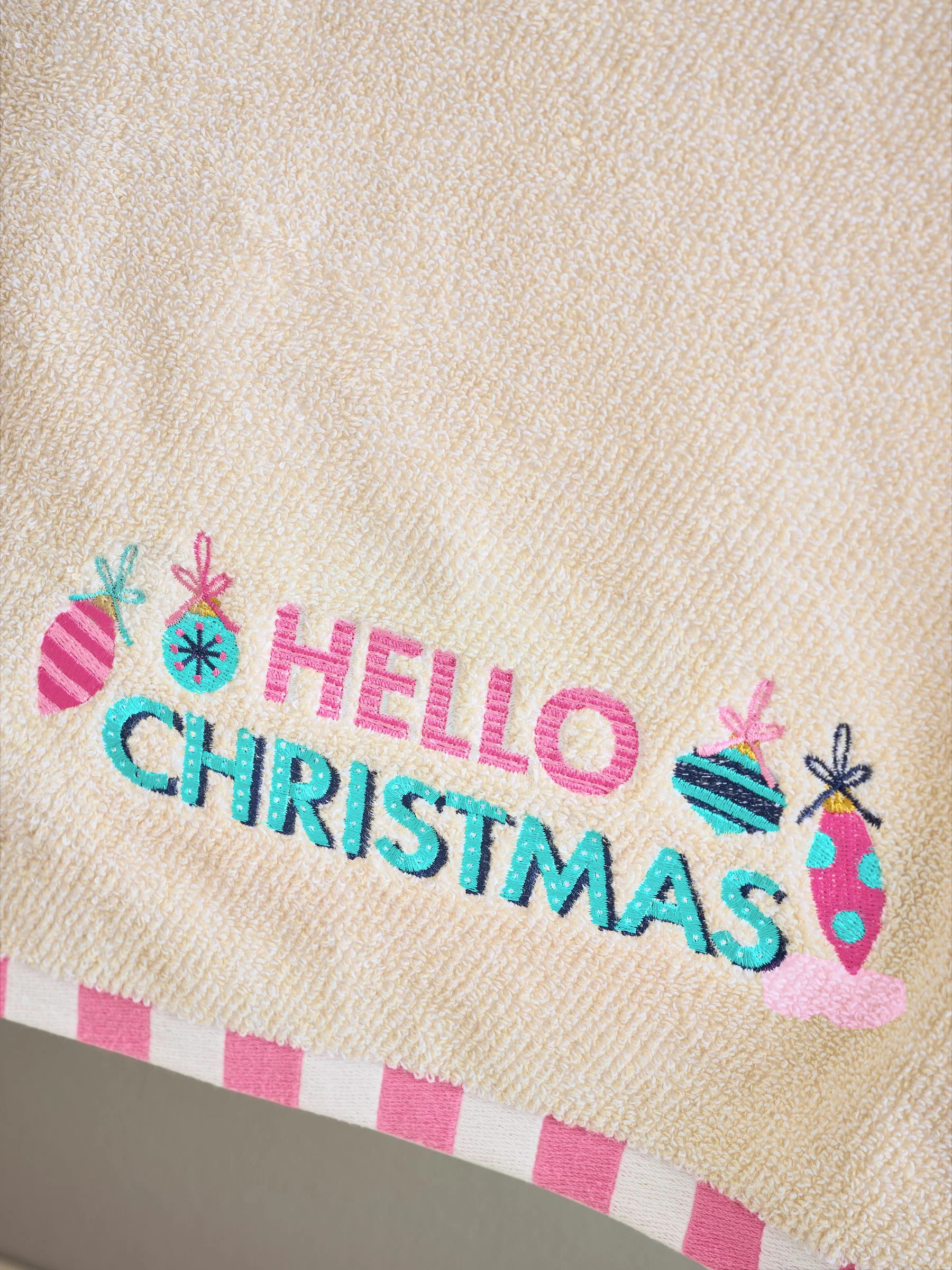 Hallo Kerstmis handdoek
