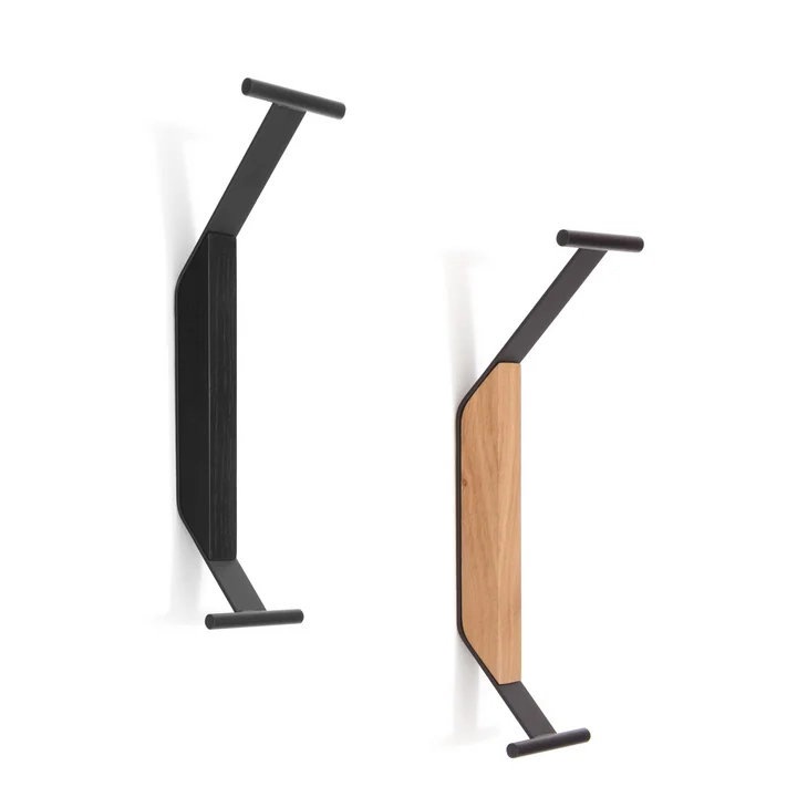Artek - Kaari Wandhaken, schwarz / Eiche