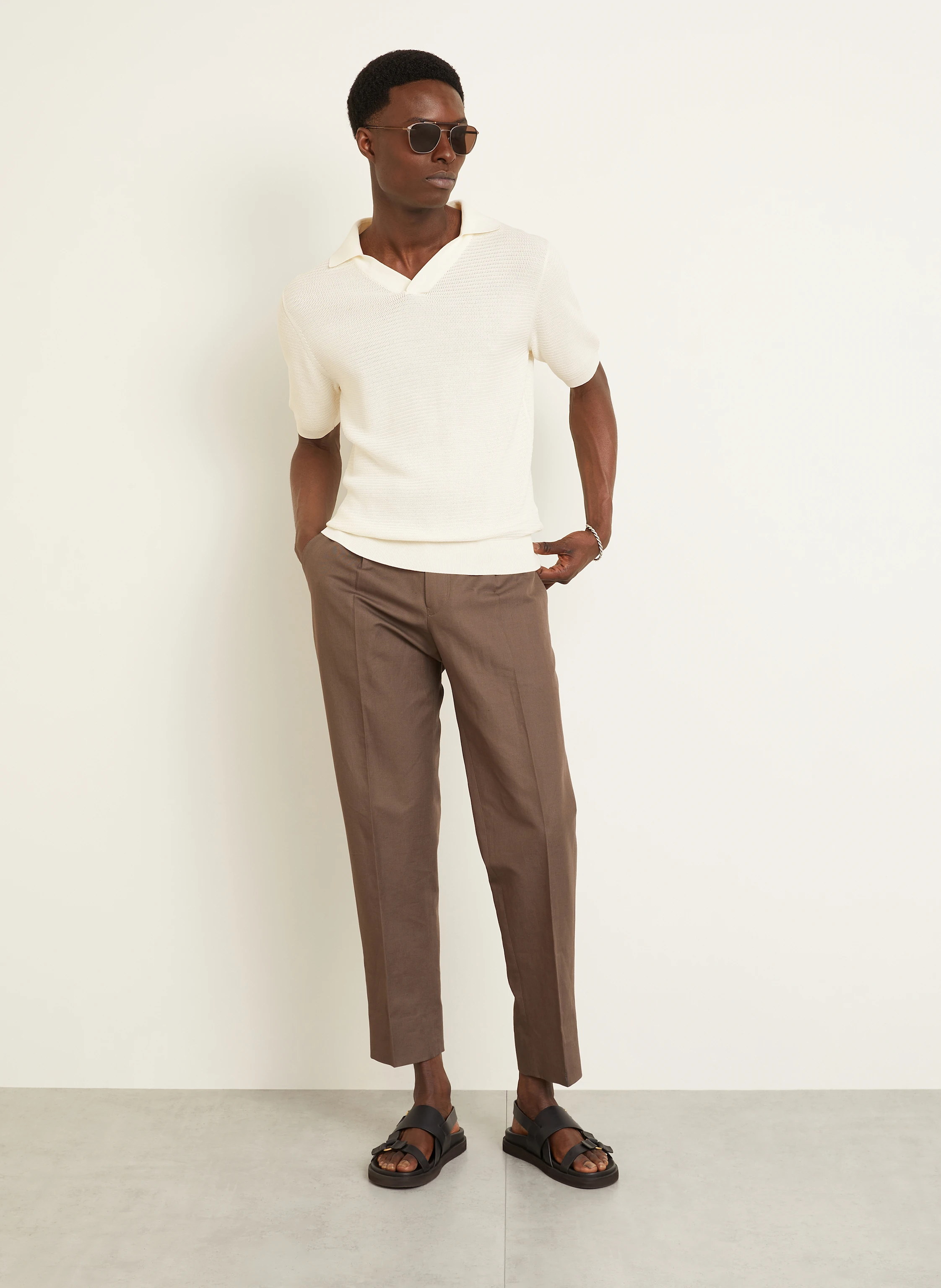 FIORONI Strick-Poloshirt