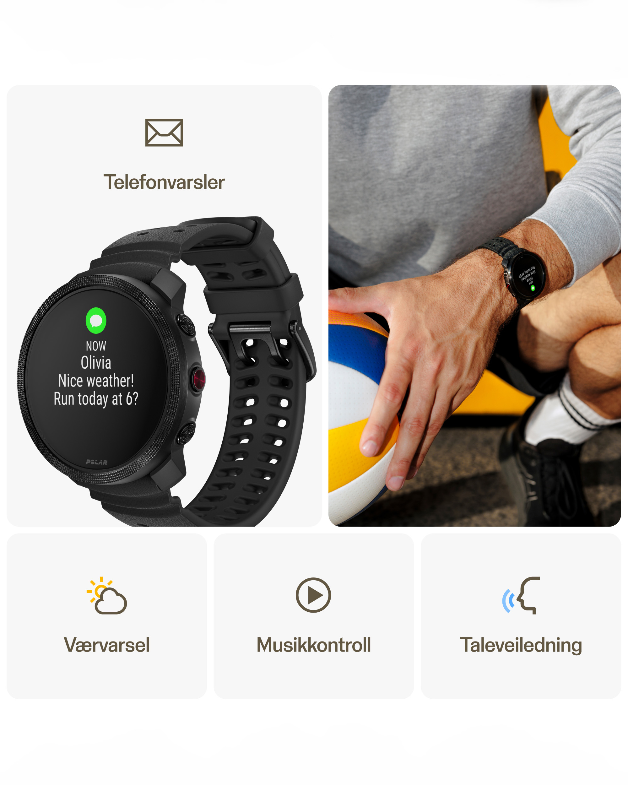 Polar Vantage Treningsklokke M3 Svart S-L