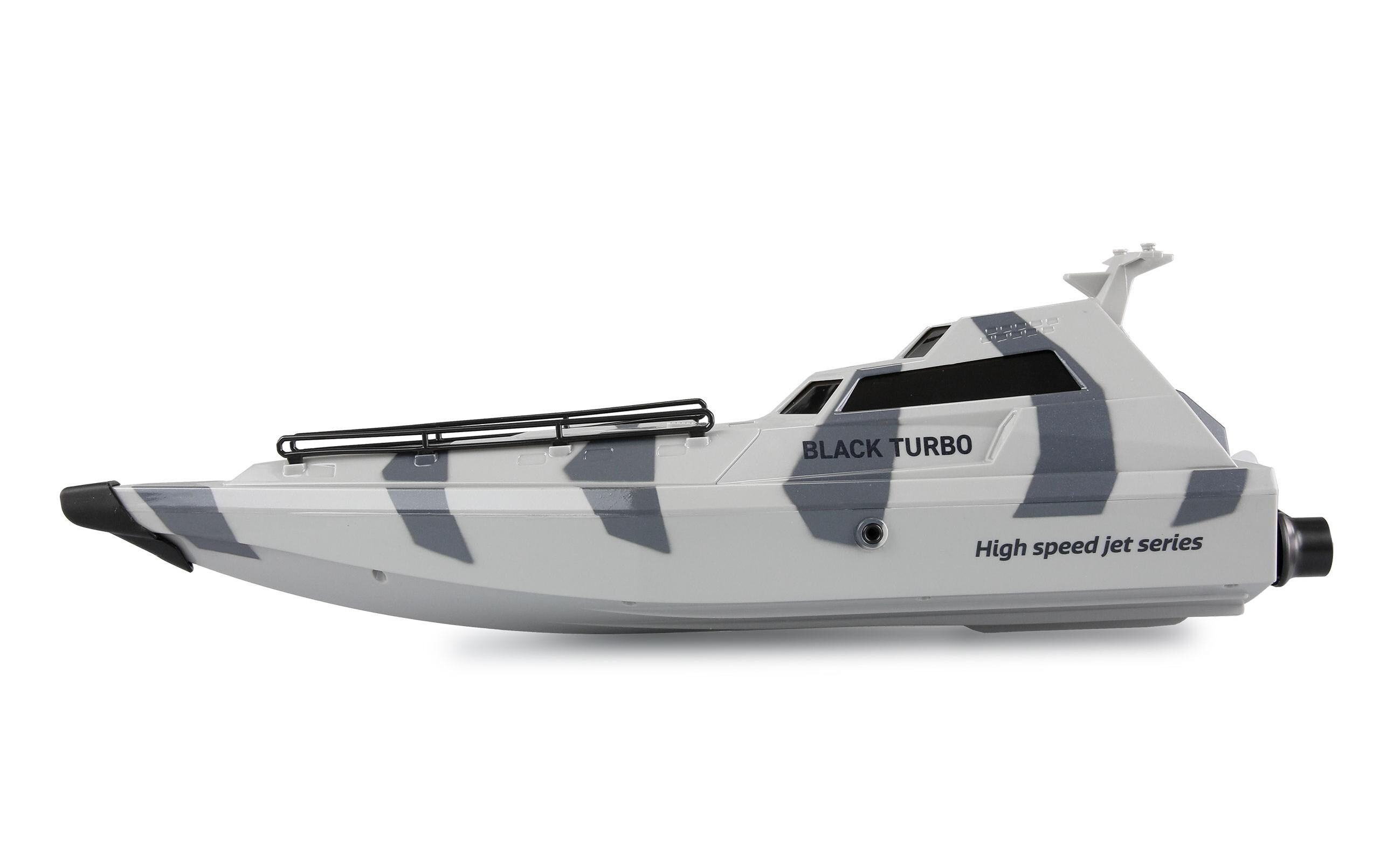Militärboot Black Turbo Weiss, 420 mm, RTRFerngesteuertes Boot mit Jetantrieb