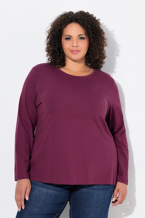 Shirt, Slim, Rundhalsausschnitt, Langarm