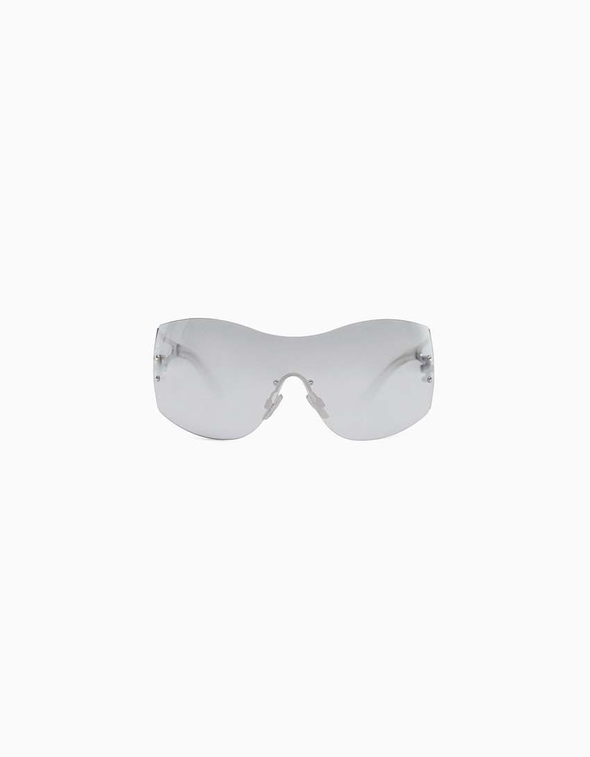 óculos de sol com lentes espelhadas