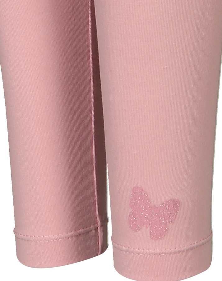 Leggings LYNFORD mit Glitzer-Schmetterling in rosa