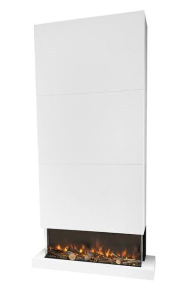 Elektrische Levico 90 3D LED haard wit Disegno B114 x D32 x H218 cm