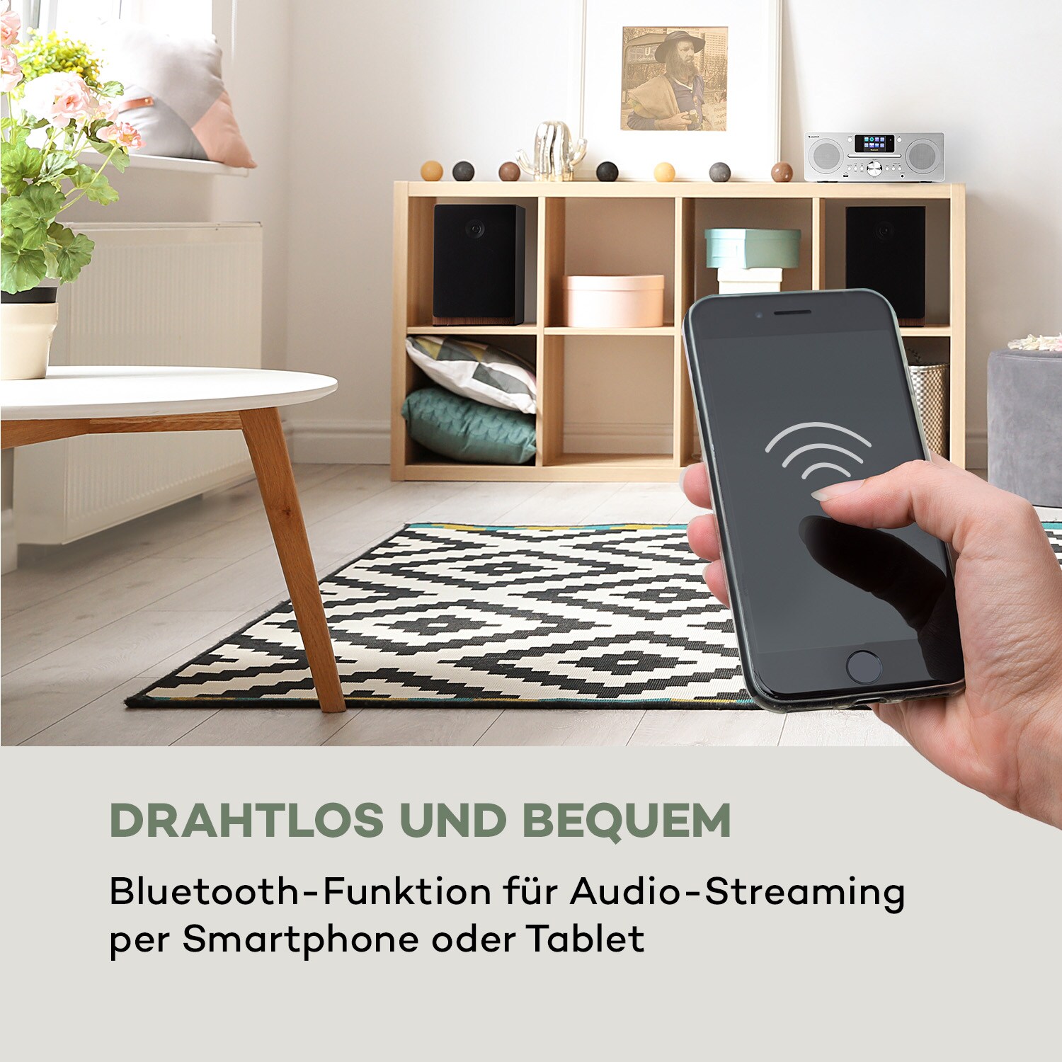Harvard Kompaktanlage Internet-/DAB+ und UKW-Radio CD-Player Bluetooth Weiß