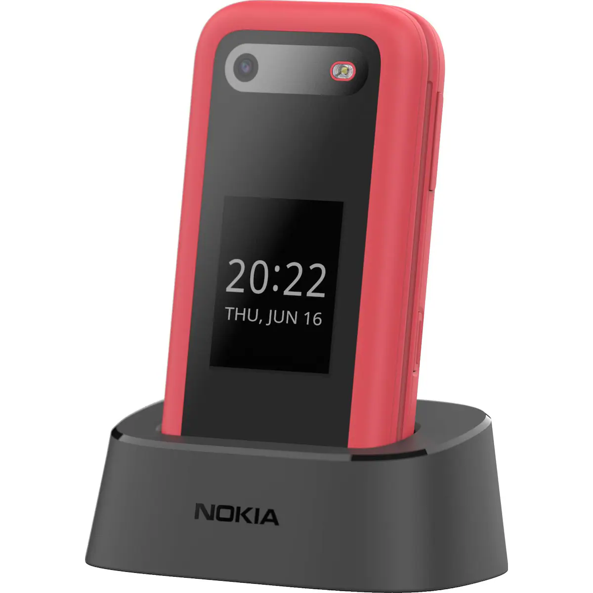 Nokia 2660 Flip mobiltelefon (rød)