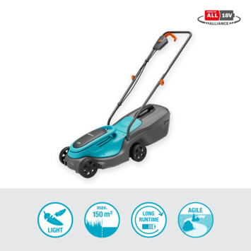Gardena 18V grasmaaier Powermax P4A 32cm (P4A) incl. 4.0Ah accu + lader
