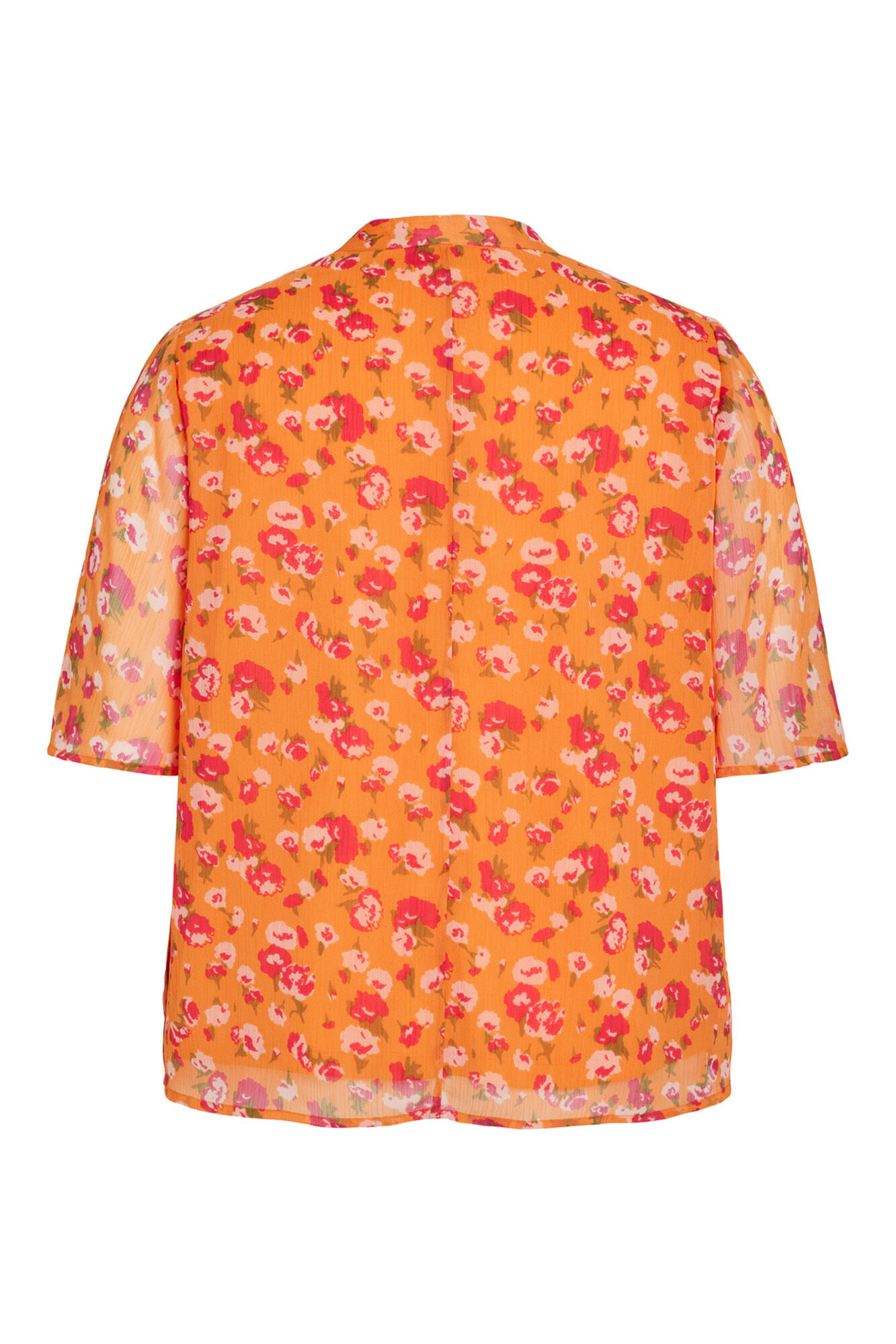 Blusa de chiffon de manga curta Evoked by Vila - Rosa