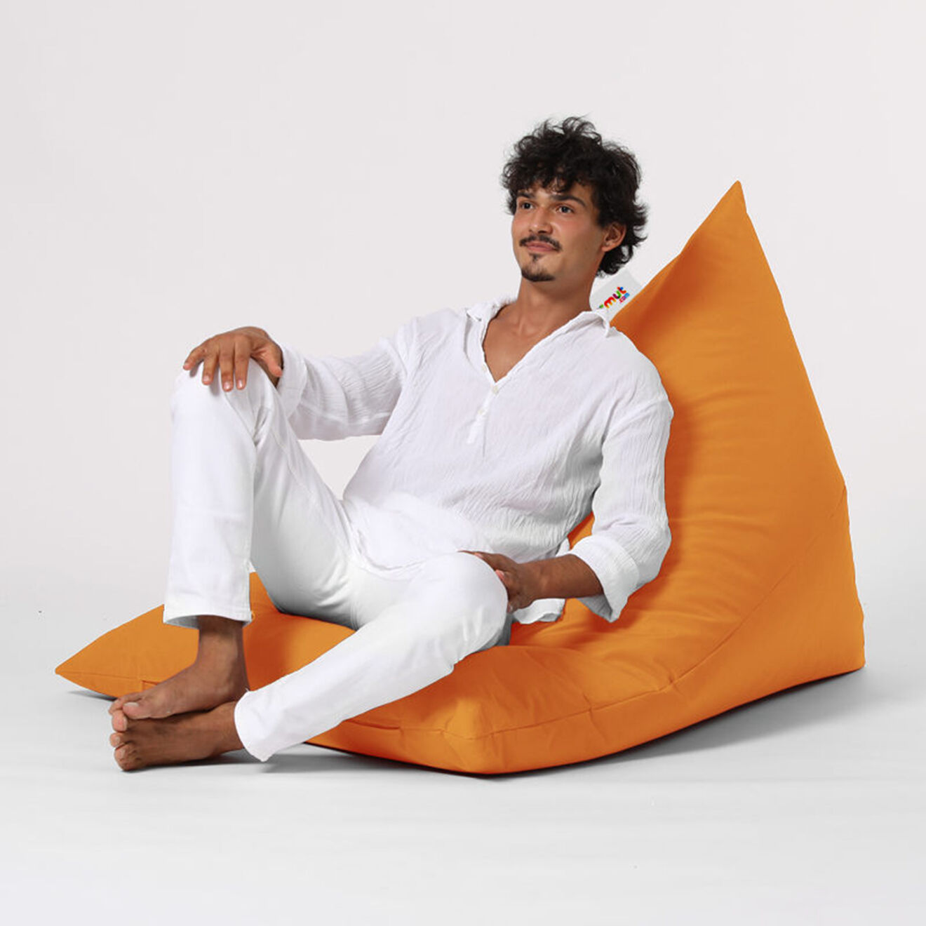 Homitis Pouf Pyramid Big orange - 145x35x90 cm