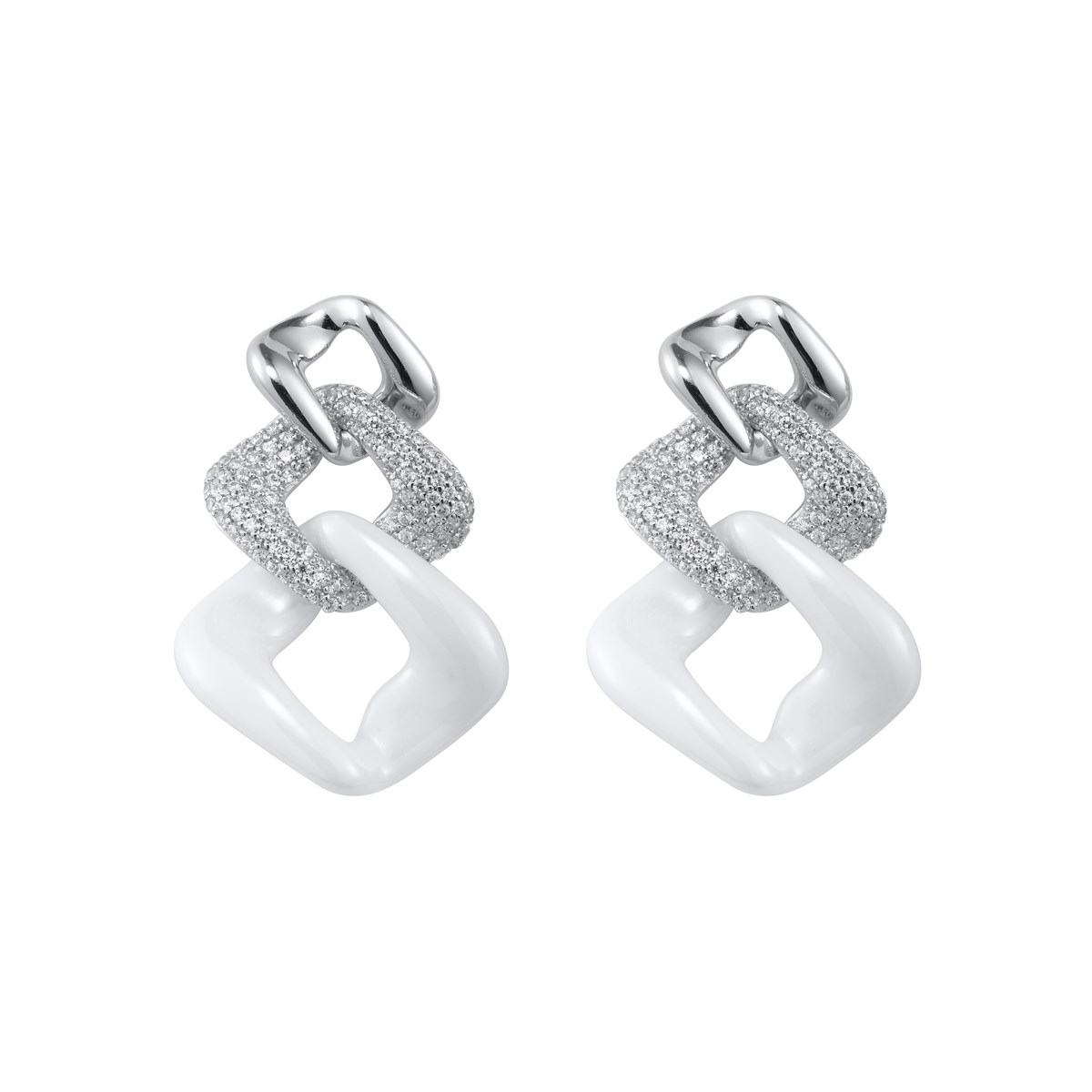 Boucles d'oreilles pendantes en Argent