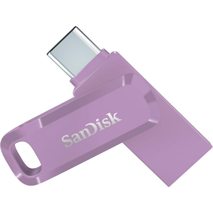 SanDisk Ultra Dual Drive Go USB 256GB lecteur USB flash 256 Go USB Type-A / USB Type-C 3.2 Gen 1 (3.1 Gen 1) Lavande