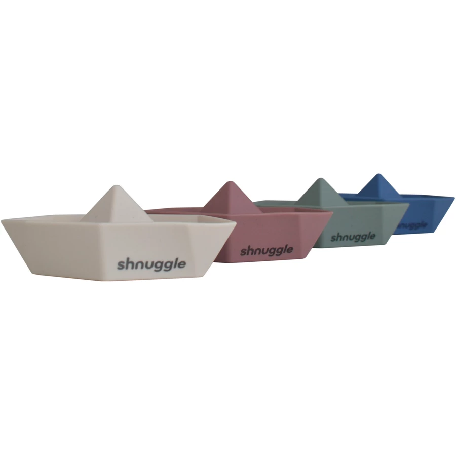 shnuggle Badespielzeug Shnuggle Badeboote blau, grün, altrosa, creme
