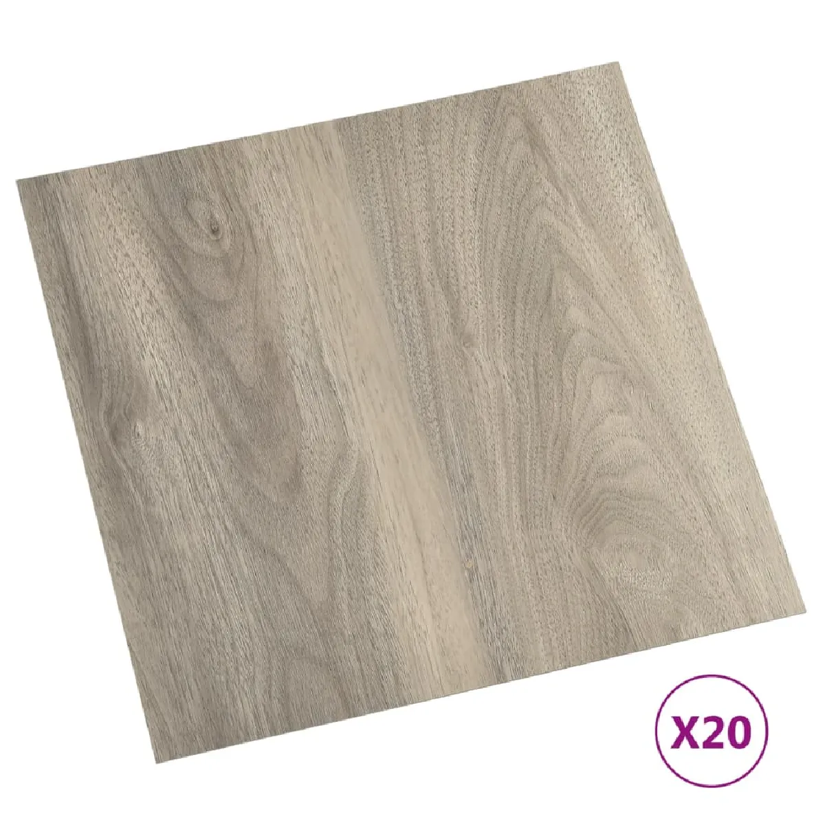 vidaXL Dalles de plancher autoadhésif 1,86 m² - Taupe