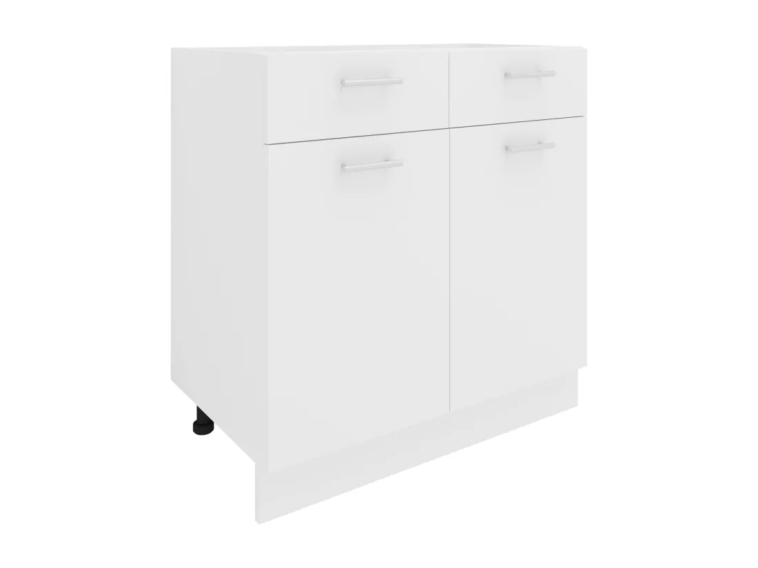 Armoire de cuisine L 80 cm Armoire basse Esilo