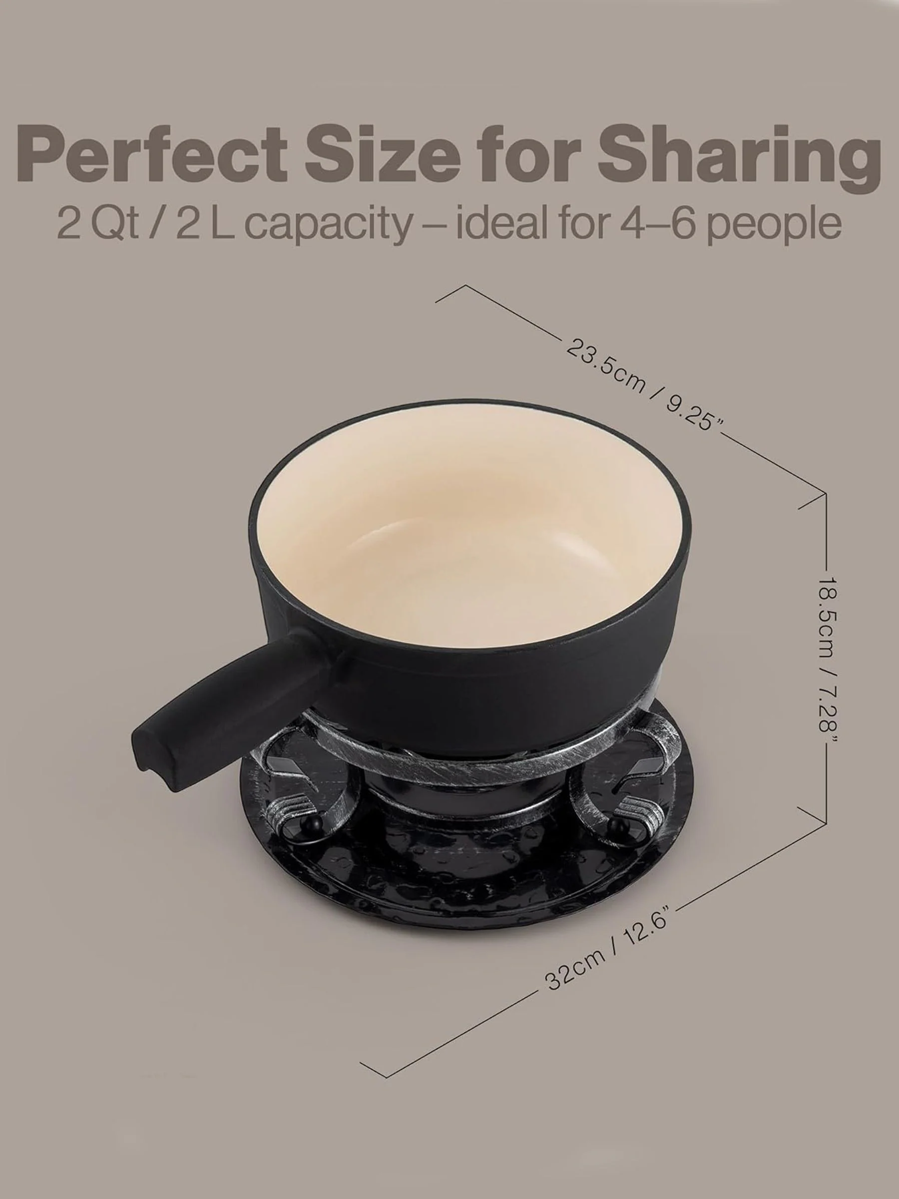 Swissmar 9 Piece Lugano Foundue Set
