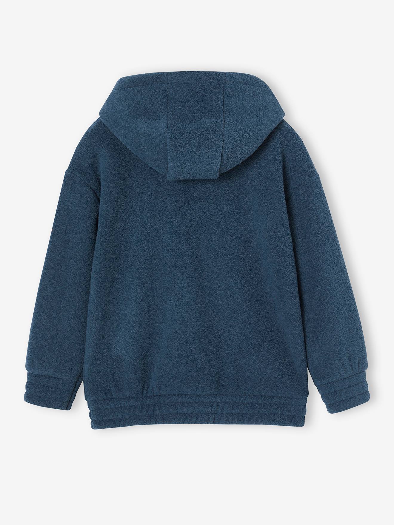 Moletom com capuz azul escuro para meninos