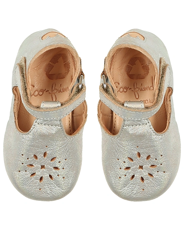 Krabbelschuhe LILLYP in silber metallic