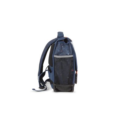 Cartable maternelle réversible Robot - 35 cm - 1 compartiment - bleu - Pol Fox