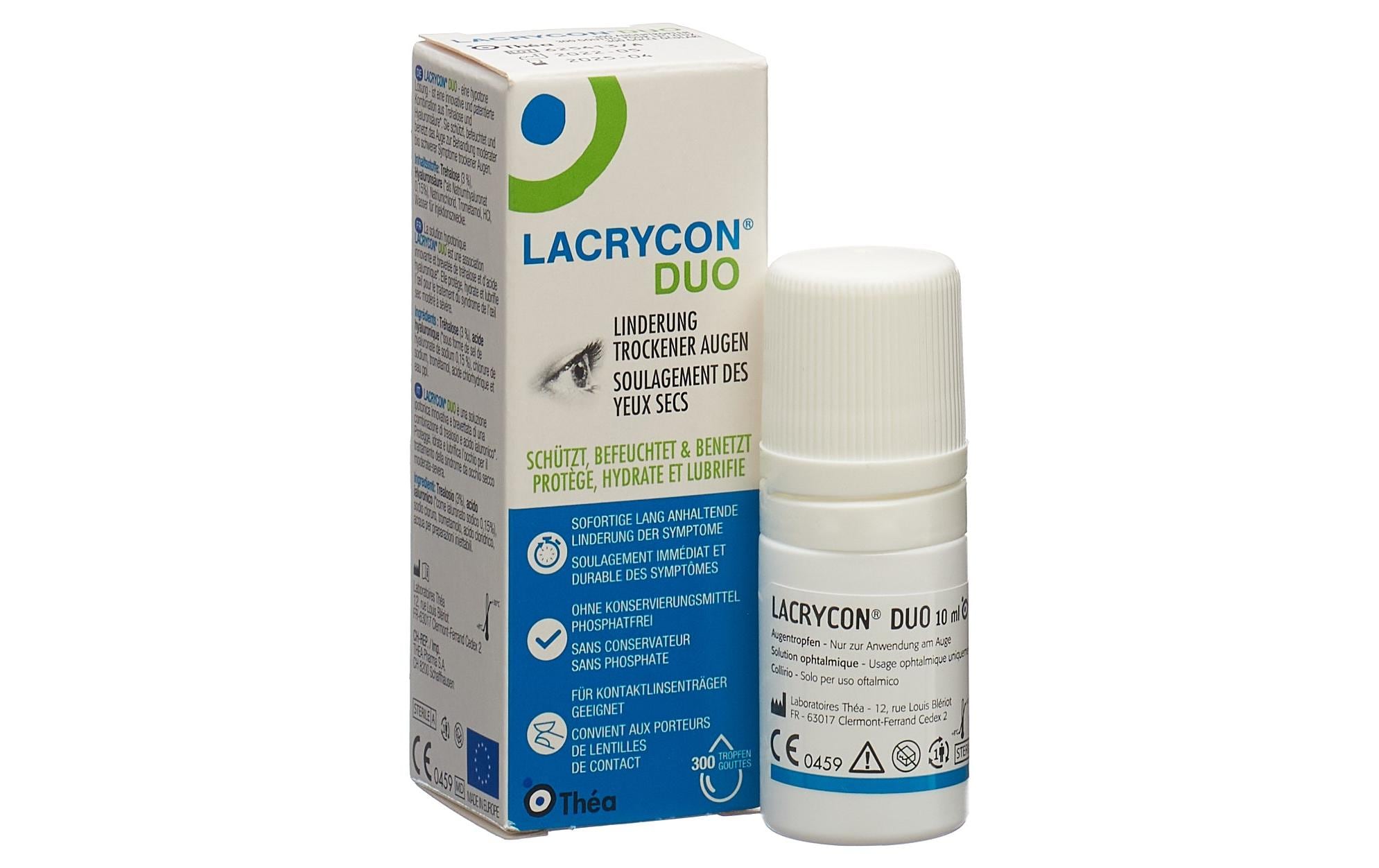 Augentropfen Lacrycon Duo Tropfen 10 mlAugentropfen zur Behandlung von trockenen, geröteten, müden Augen