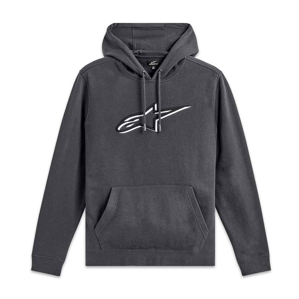 Alpinestars - Sweat à capuche Ageless Shadow Charcoal / Noir / Blanc