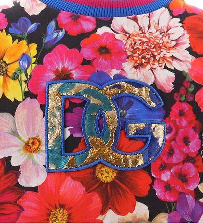 Dolce & Gabbana Sweatshirt - Renaissance - Bunt m. Blume