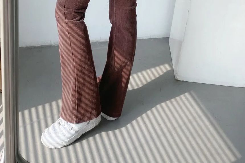 Flotto - Corduroy Boot-Cut Broek met Hoge Taille