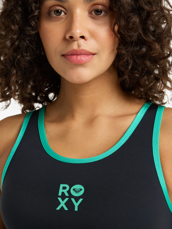 1mm Rise Natural Top en néoprène réversible Noir Femme