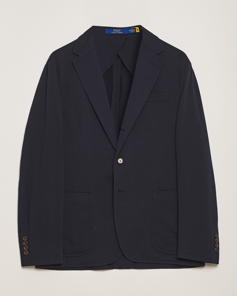 Polo Ralph Lauren Single Breasted Seersucker Sportcoat Navy
