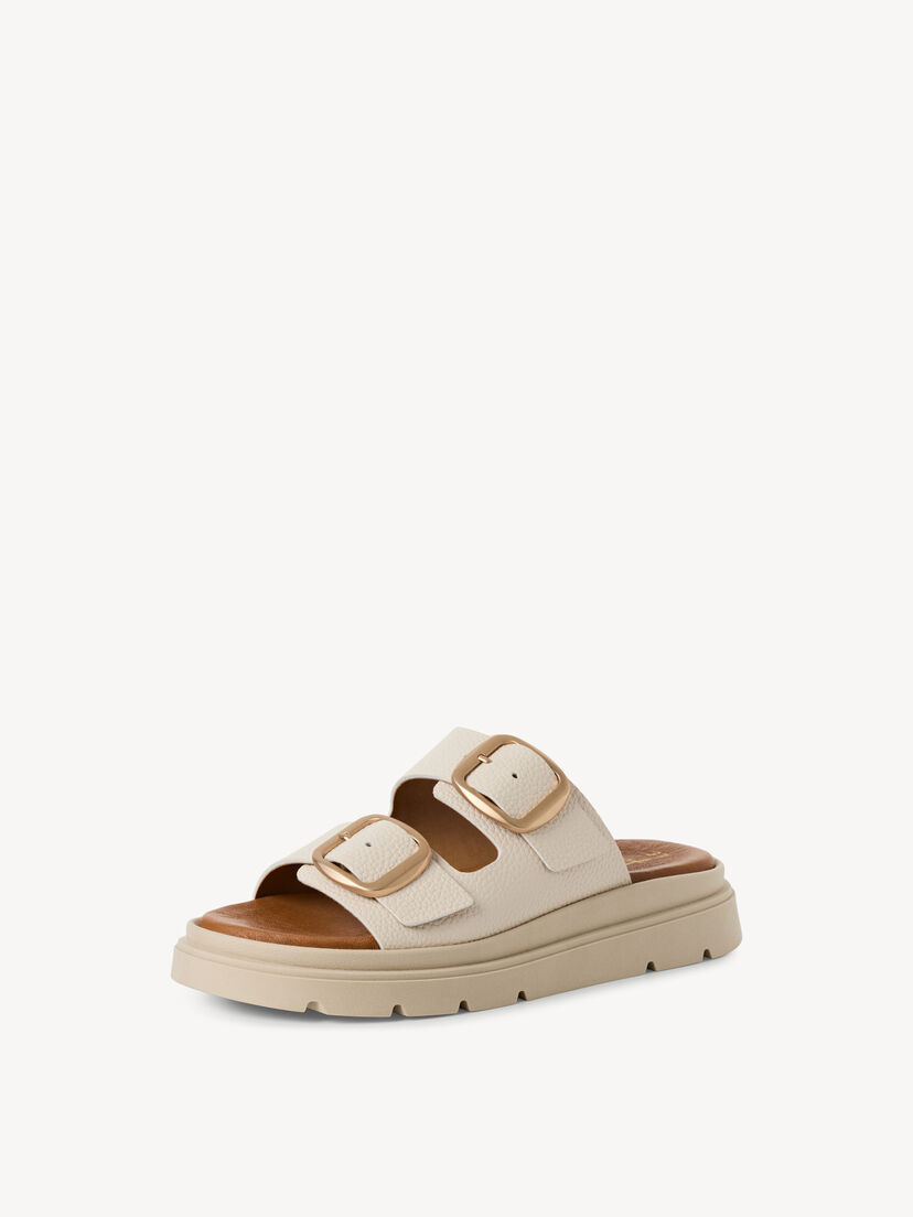 Leren Slipper - beige