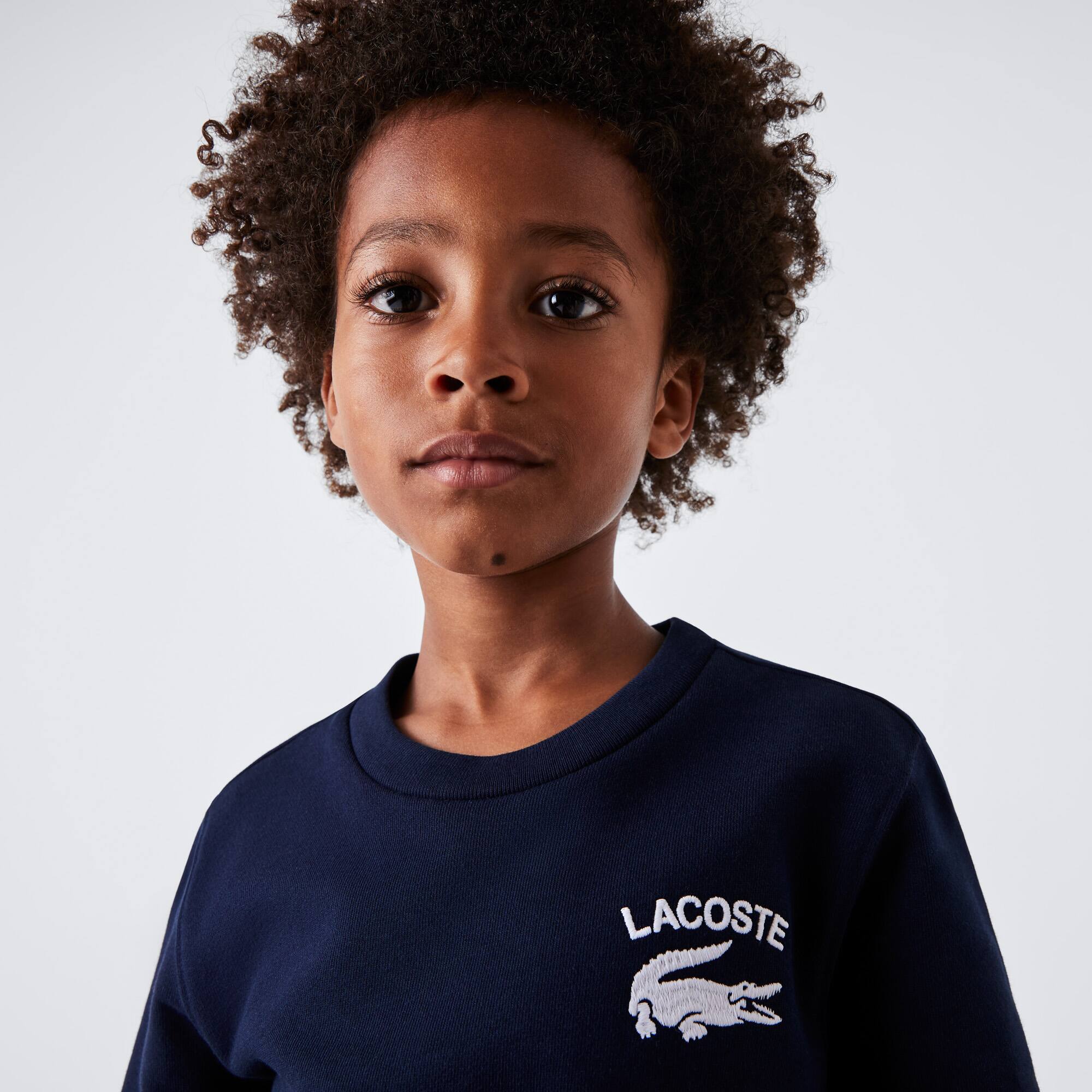 Jungen LACOSTE Sweatshirt mit geripptem Kragen Pullover & Sweatshirts - Blau - Lacoste - Jungen