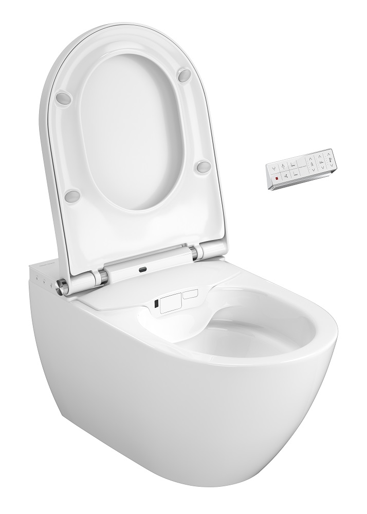Plazan Genera Ultimate douche wc randloos met softclose zitting wit
