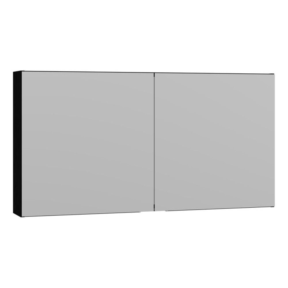 SPEILSKAP SCANBAD SELECT UTEN BELYSNING2D SVART 120 CM