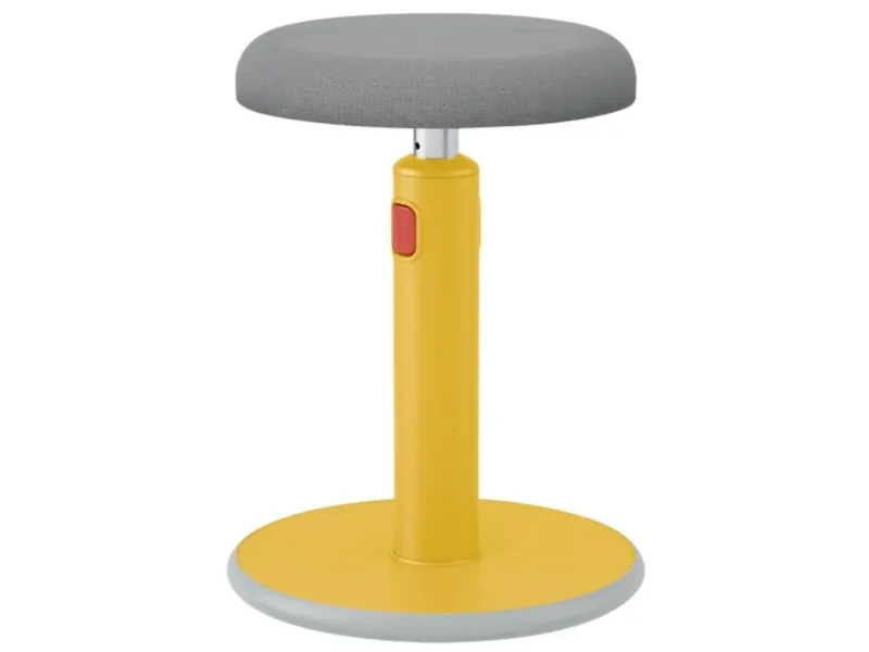 Leitz Ergo Cosy Active Sidde-stå balancestol 2-i-1 varm gul - højdejustering 46-79 cm