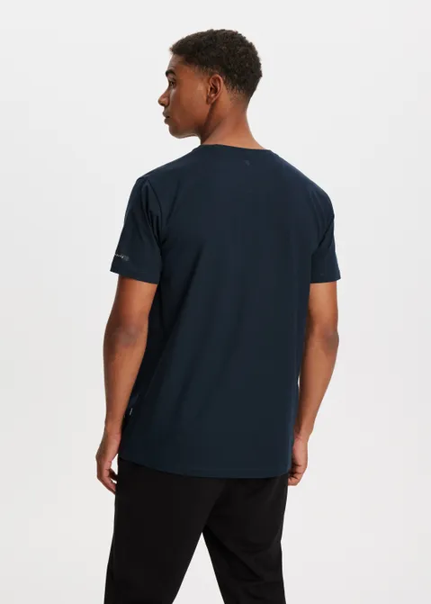T-shirt met logo blauw (BLW.D)