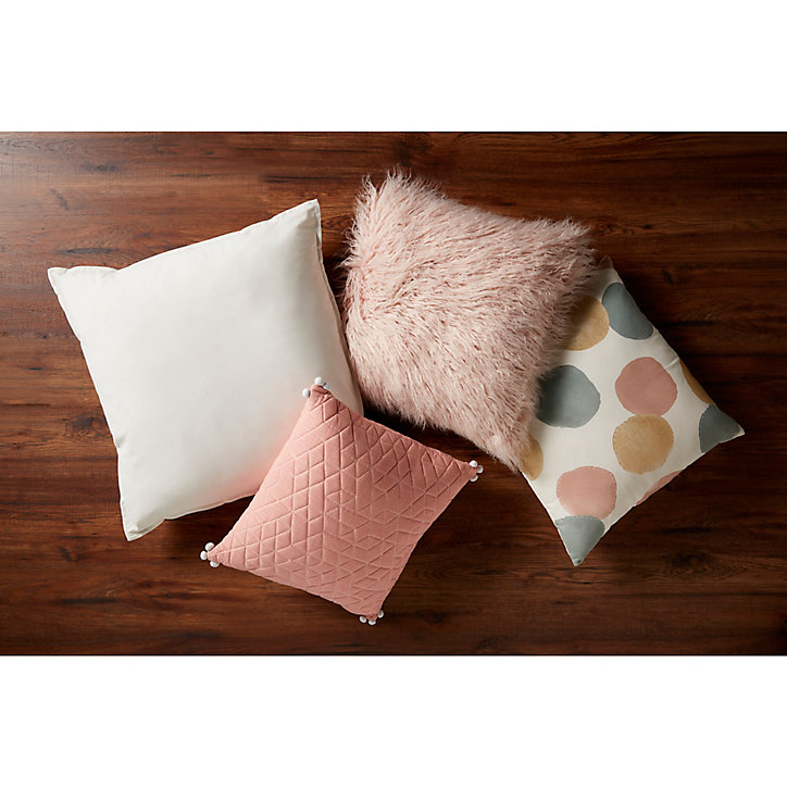 Coussin Paddy rose 45 x 45 cm