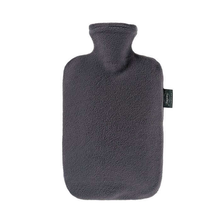 fashy Wärmflasche 2l Vlies Bezug Anthrazit Thermoplastik 1 Stk